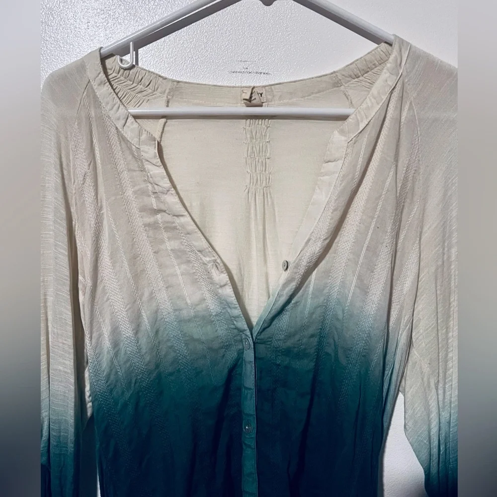 Turquoise Ombré Shirt by TINY - Picture 4 of 11